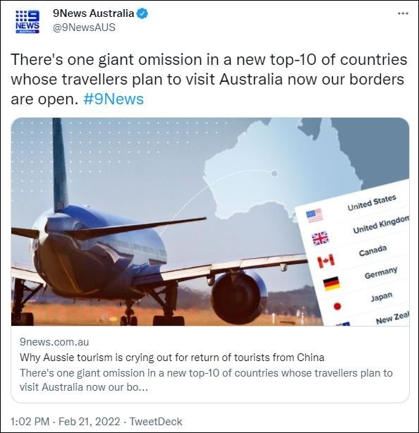 全球旅游网站Expedia公布十大来源国家及地区中国游客下降